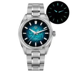 Watchdives WD0003C Elementum with blue gradient ice-crack dial