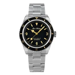 San Martin SN004-G-V2 with black dial and 3/6/9 numerals