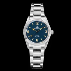 Thorn T003 with blue dial on the steel bracelet