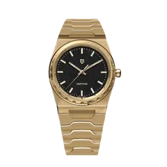 Pagani Design PD-YS020 with black dial on gold-tone bracelet