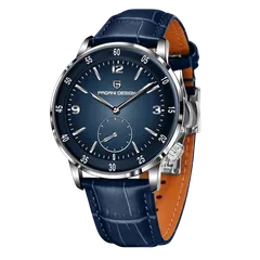 Pagani Design PD-1790 with blue dial on blue leather strap