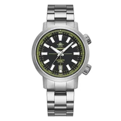 Addiesdive AD2093 "Black B" with black dial and yellow minute track