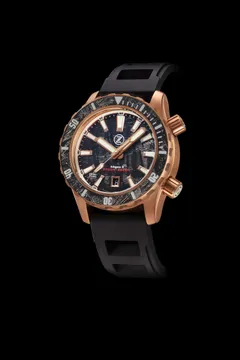 Zelos Abyss 3 3000m Bronze Meteorite, meteorite dial and meteorite bezel insert