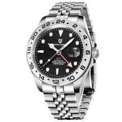 Pagani Design PD-1682 GMT with black dial on Jubilee-style bracelet