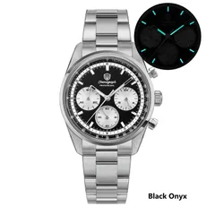Watchdives WD0526 with black onyx dial and white subdials