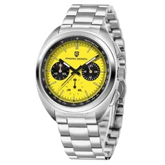 Pagani Design PD-1782 with yellow dial on steel bracelet