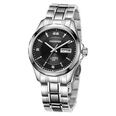Cadisen C8051M day-date automatic with black dial on a steel bracelet