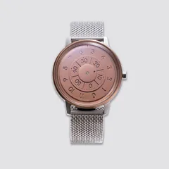 Anicorn Series K452 Rose Gold / Steel with rose-gold discs on a steel Milanese bracelet