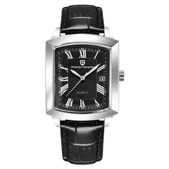 Pagani Design PD-1838 with black dial on black leather strap