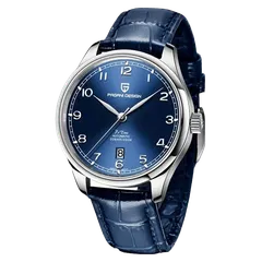 Pagani Design PD-YS003 with blue sunburst dial on blue leather strap