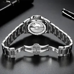 Cadisen C8201 display caseback and butterfly clasp
