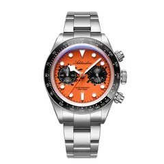 Addiesdive AD2520 with orange dial and black paint-splash sub-dials