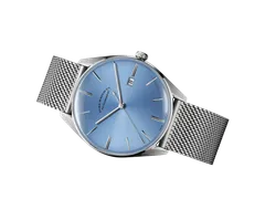 ELKA D08-1001, sunbrushed baby blue dial, on Milanese mesh