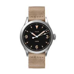 Vaer S5 Tradition 40mm on khaki nylon strap