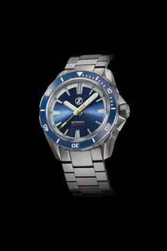 Zelos Swordfish 300m Diver NH35, blue sunburst dial, blue ceramic bezel