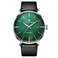 Pagani Design PD-2770 with green dial on black leather strap