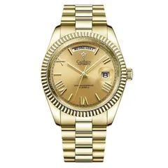 Cadisen C8185 with gold dial in a gold-tone case and bracelet