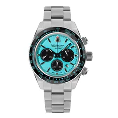 Tactical Frog VS75 Solar Chronograph V1 with coral blue dial