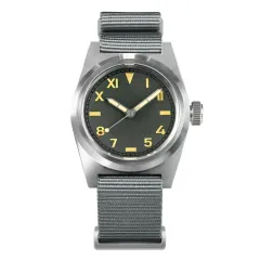 San Martin SN031-G with retro grey California dial on grey nylon strap