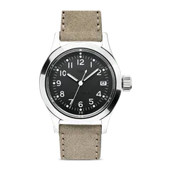 MKII Cruxible Hellion Date on a sand suede strap