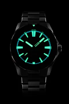 Zelos Swordfish 42mm Ti Blood Moon lume shot