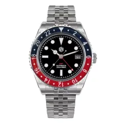 San Martin SN005-B2 GMT with matte black dial