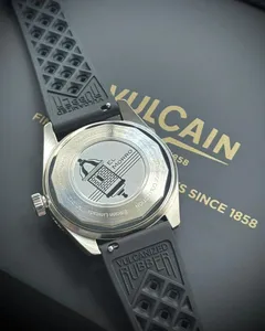 Vulcain x Santurce Collection caseback with engraved artwork