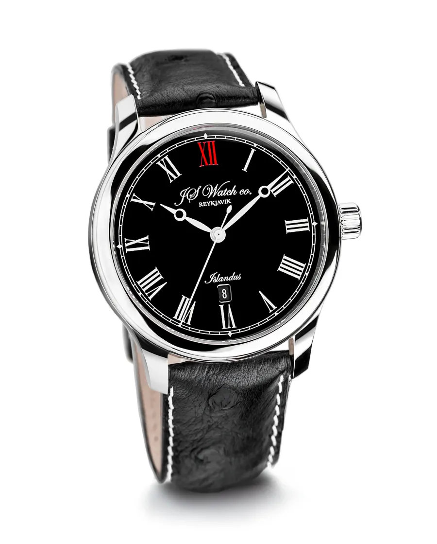 JS Watch Co. Reykjavik Islandus Black Roman