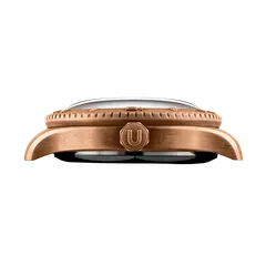 Undone Basecamp bronze case side with crown