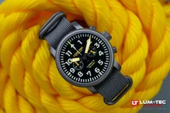 Lüm-Tec Combat B64 chronograph, angled view