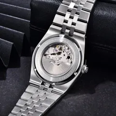 Pagani Design PD-YS027 screw-down display caseback engraved PD-YS027, 100M and Stainless steel, showing a rotor signed Miyota Japan, twenty-one jewels