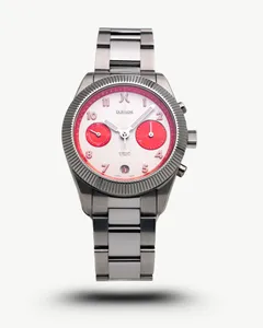 DuFrane Circuit Chronograph, Bobby Pin dial, on titanium bracelet