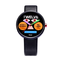 Anicorn TTT Brutto Studio Be Late with a black typographic dial