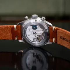 Oak & Oscar Atwood, sapphire display caseback showing the AMT5100M