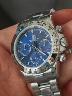 Watchdives WD16500 V2 with dark blue dial and steel tachymeter bezel, hands-on