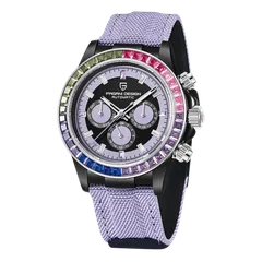 Pagani Design PD-1732 with lilac and black dial on lilac strap