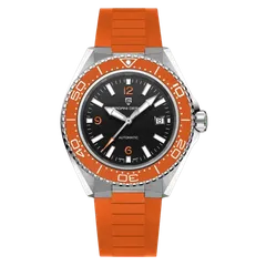 Pagani Design PD-YS034 with orange bezel on orange rubber strap