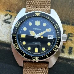 Merkur 6105-style skin diver dial, "Oceanmaster Professional 200m"