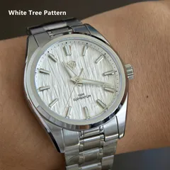 Watchdives WD0003C Elementum with silver-white tree-pattern dial
