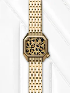 March LA.B Lady Mansart Cheetah, gold PVD case