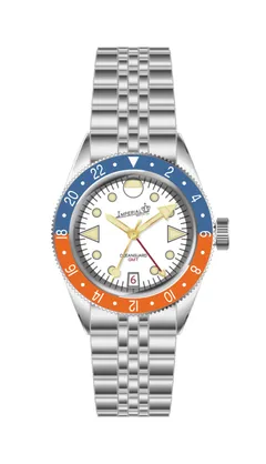 Imperial Oceanguard GMT x Odokadolo Firefox, white dial, one of one (render)