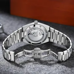 AddiesKIN K004 exhibition caseback and butterfly clasp