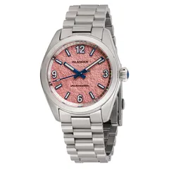 Islander Brookville Calligraphy Edition with coral parchment dial
