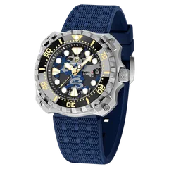Pagani Design PD-YN009 with steel case and blue camouflage dial on blue strap