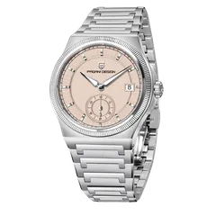 Pagani Design PD-YS029 with pale pink dial on steel bracelet