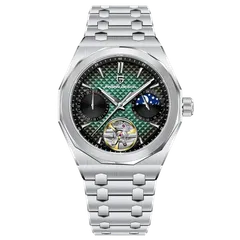 Pagani Design PD-YS036 with green dial in a steel case and bracelet