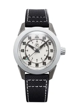Zelos Eagle 2 Ti Arctic, white lumed dial, white Cerakote bezel