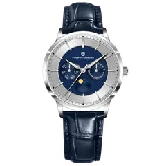 Pagani Design PD-1795 with blue and silver dial on blue leather strap