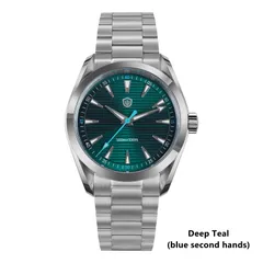 Watchdives WD0006 with deep teal dial and blue seconds hand