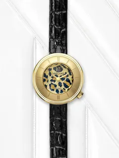 March LA.B Lady Volante Cheetah, gold PVD case